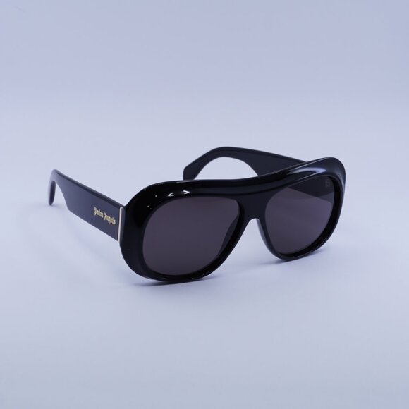 Palm Angels PERI103 ELFIN 1007 Sunglasses Black Aviator Frame, Grey Lenses - Picture 4 of 9